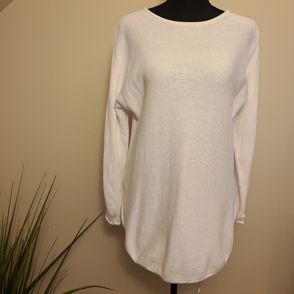 🌟MICHAEL KORS White Hi Low Sweater Size Small